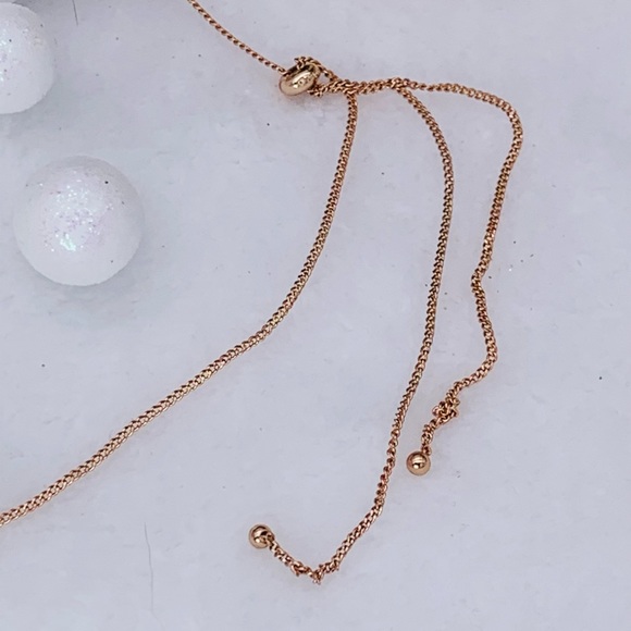 Scattered Crystals Adjustable Lariat Necklace - Picture 8 of 13